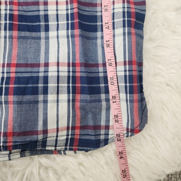 Class Club Boy's Short Sleeve Plad Button down shirt. Size 10/12. New. C1 - Picture 5 of 7